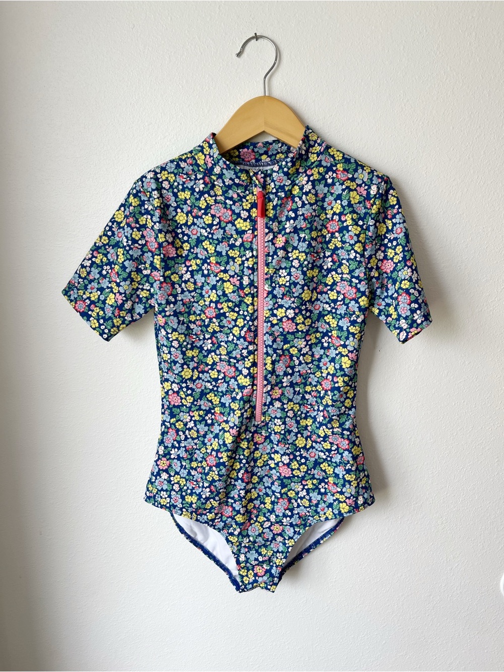 MINI BODEN | Liberty Floral Rashguard One Piece Swimsuit | 12/13
